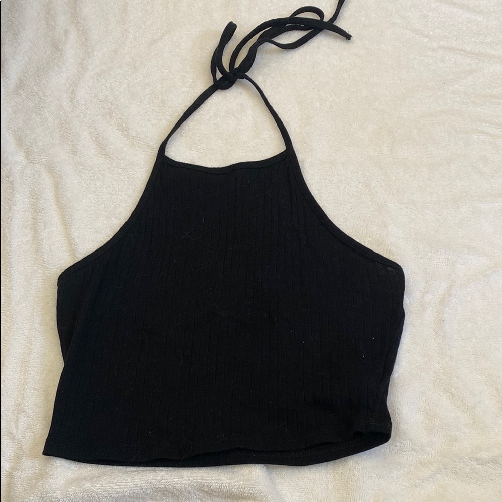 SHEIN Black Sleeveless Crop Tank Top